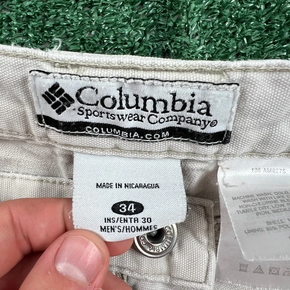 Vintage Columbia Carpenter Canvas Workwear Pants Mens 34x27